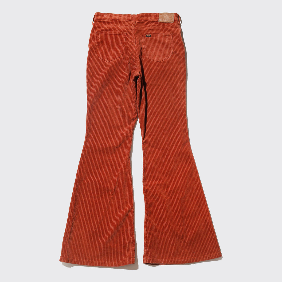 vintage 00's Lee terracotta corduroy flare trousers