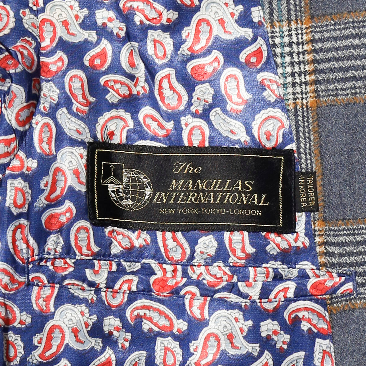 vintage 70's The Mancillas International check flare set up