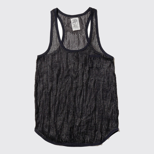 vintage luster mesh tank top