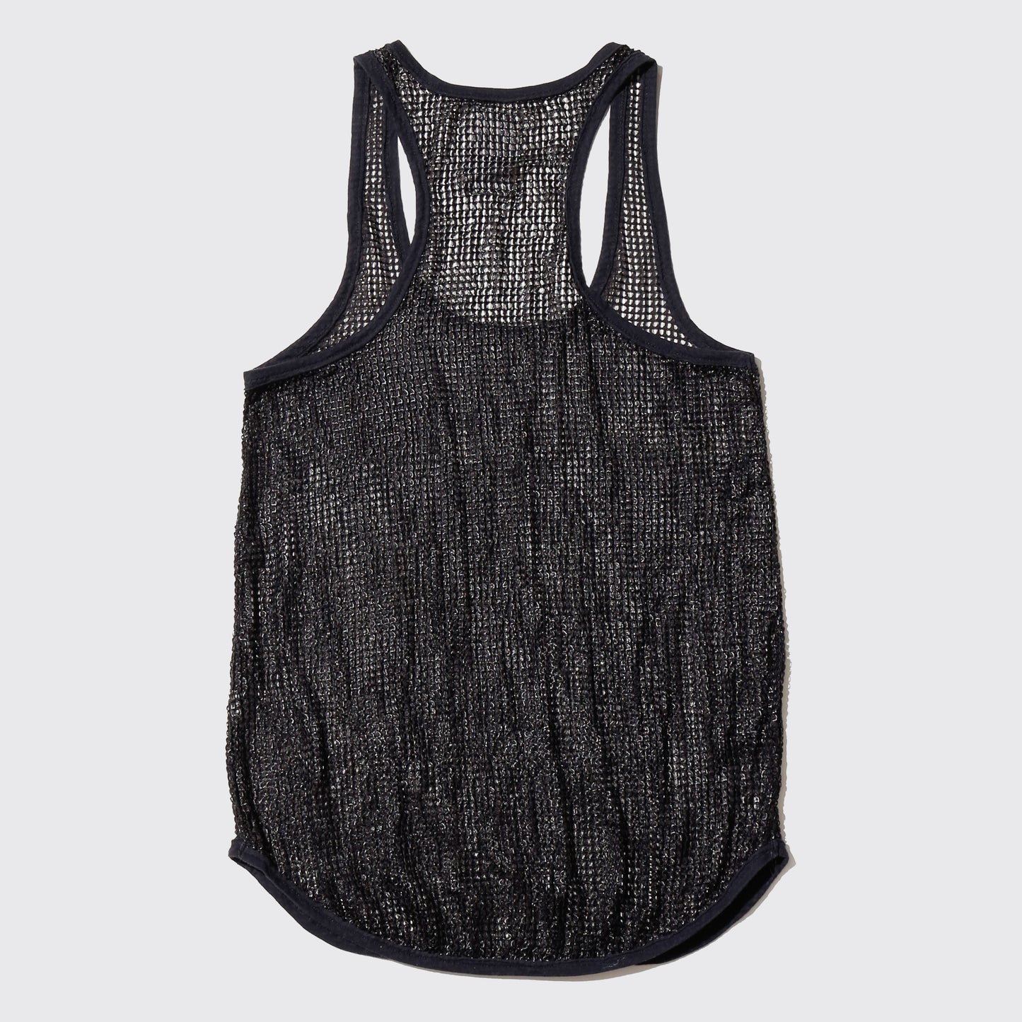 vintage luster mesh tank top