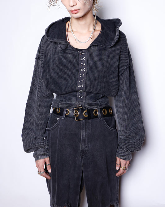 vintage corset hoodie