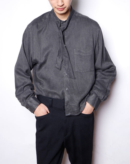 *one-off cropped bowtie shirt