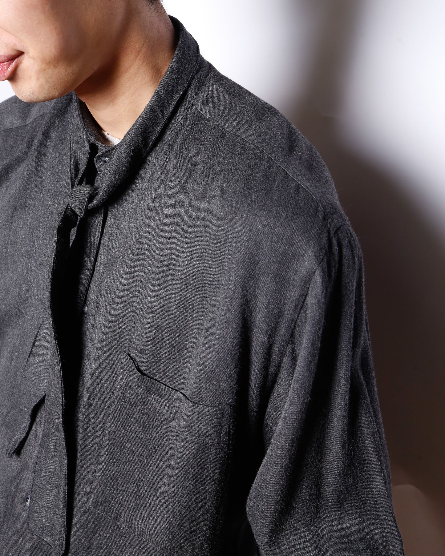 *one-off cropped bowtie shirt