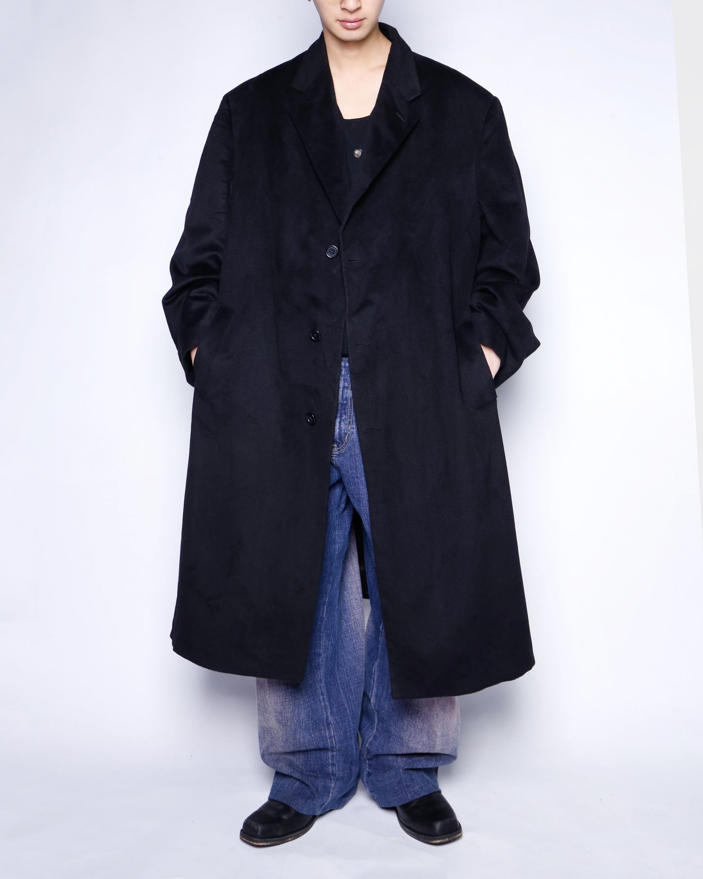 vintage euro cashmare  chesterfield coat