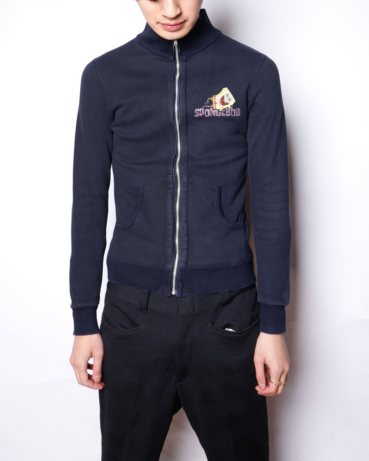 vintage 00's euro sponge bob skinny jacket