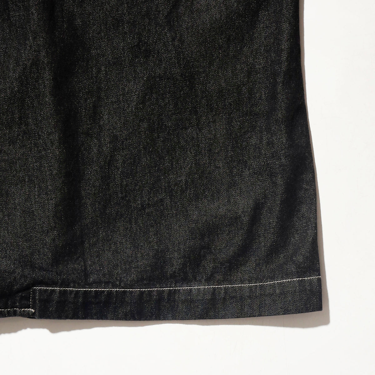 vintage stitched denim trench coat