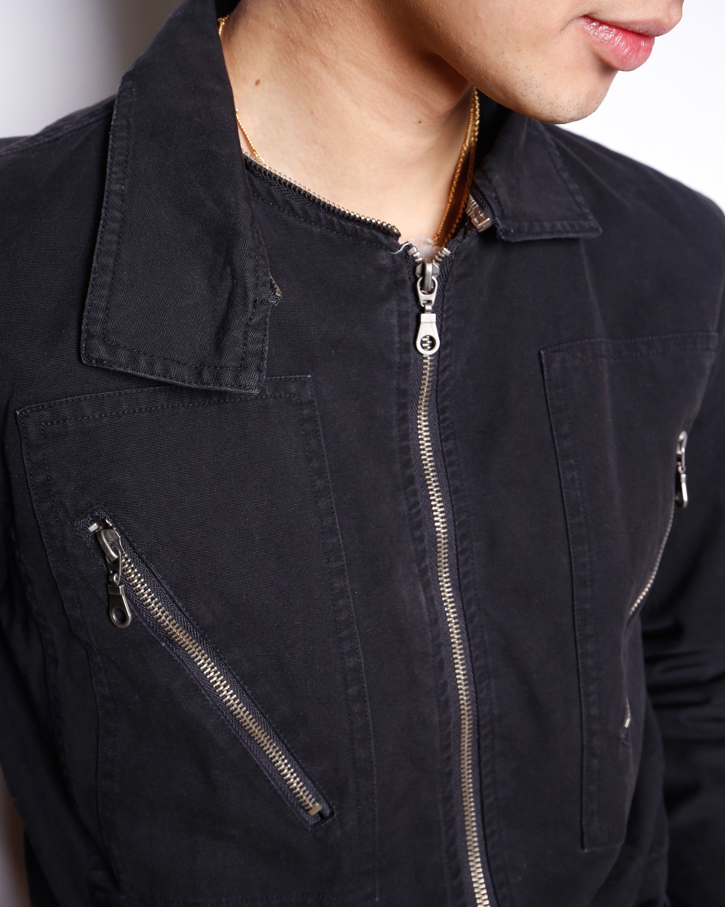 vintage cropped riding jacket, detachable collar