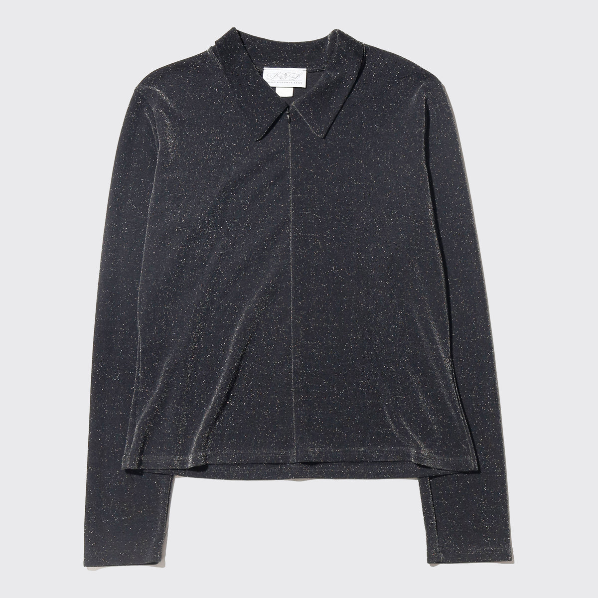 vintage half zip shinny pullover