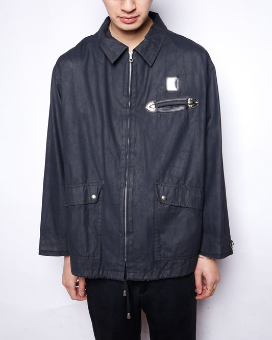 vintage piero guidi waxed jacket