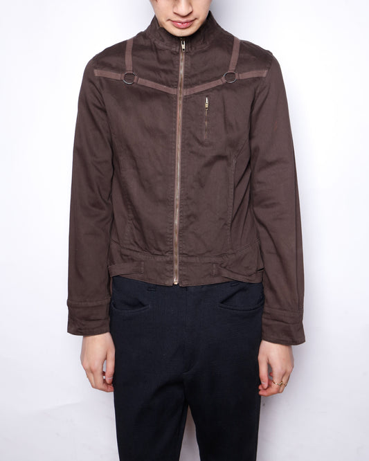 vintage cropped parachute jacket