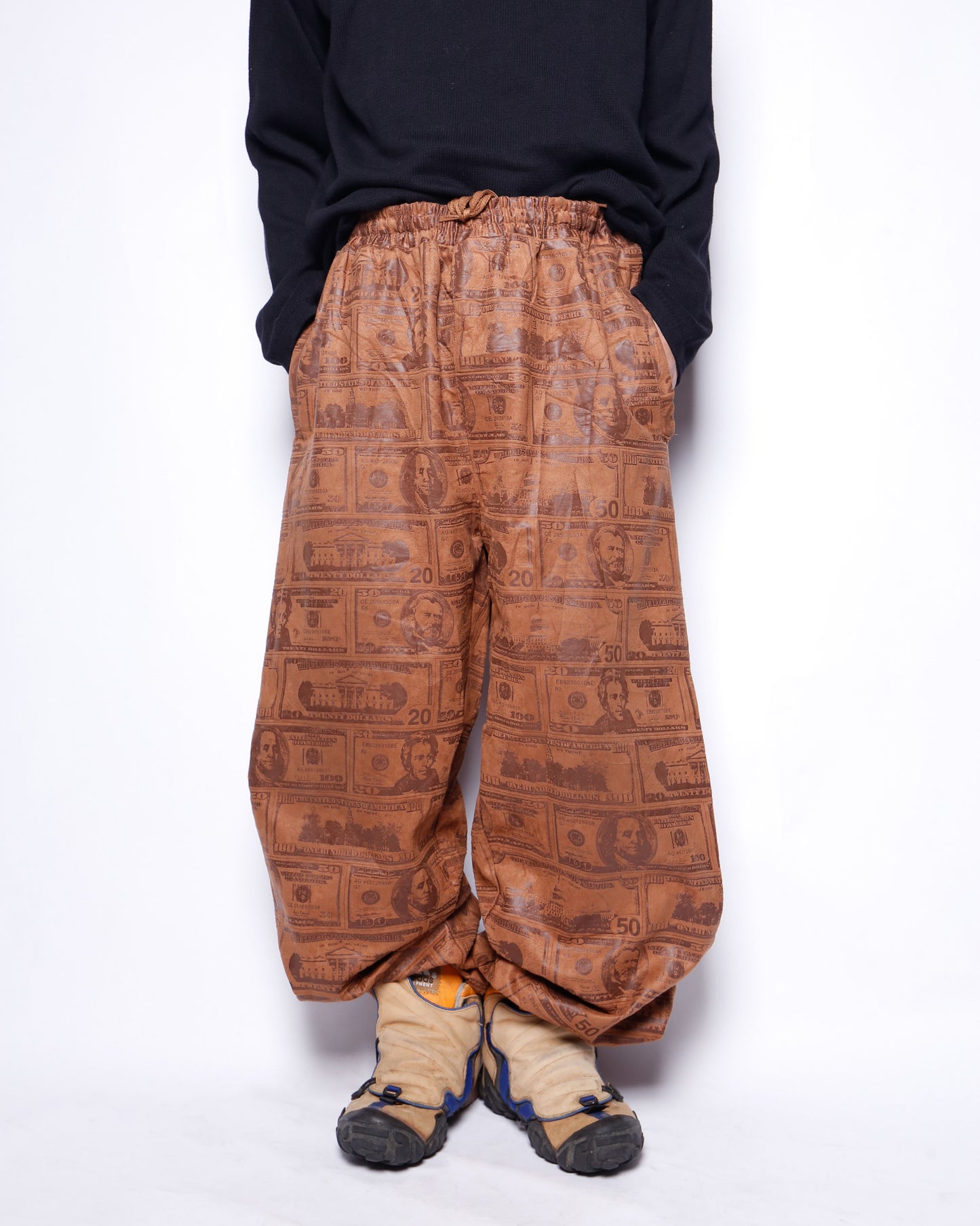 vintage hustler wide jog trousers