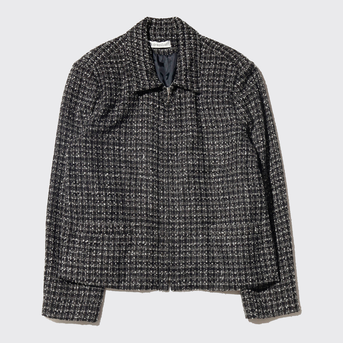 vintage tweed truker jacket