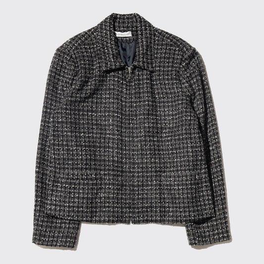 vintage tweed truker jacket