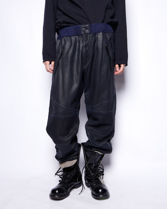 vintage 00's true religion coating motorcycle sweat pants