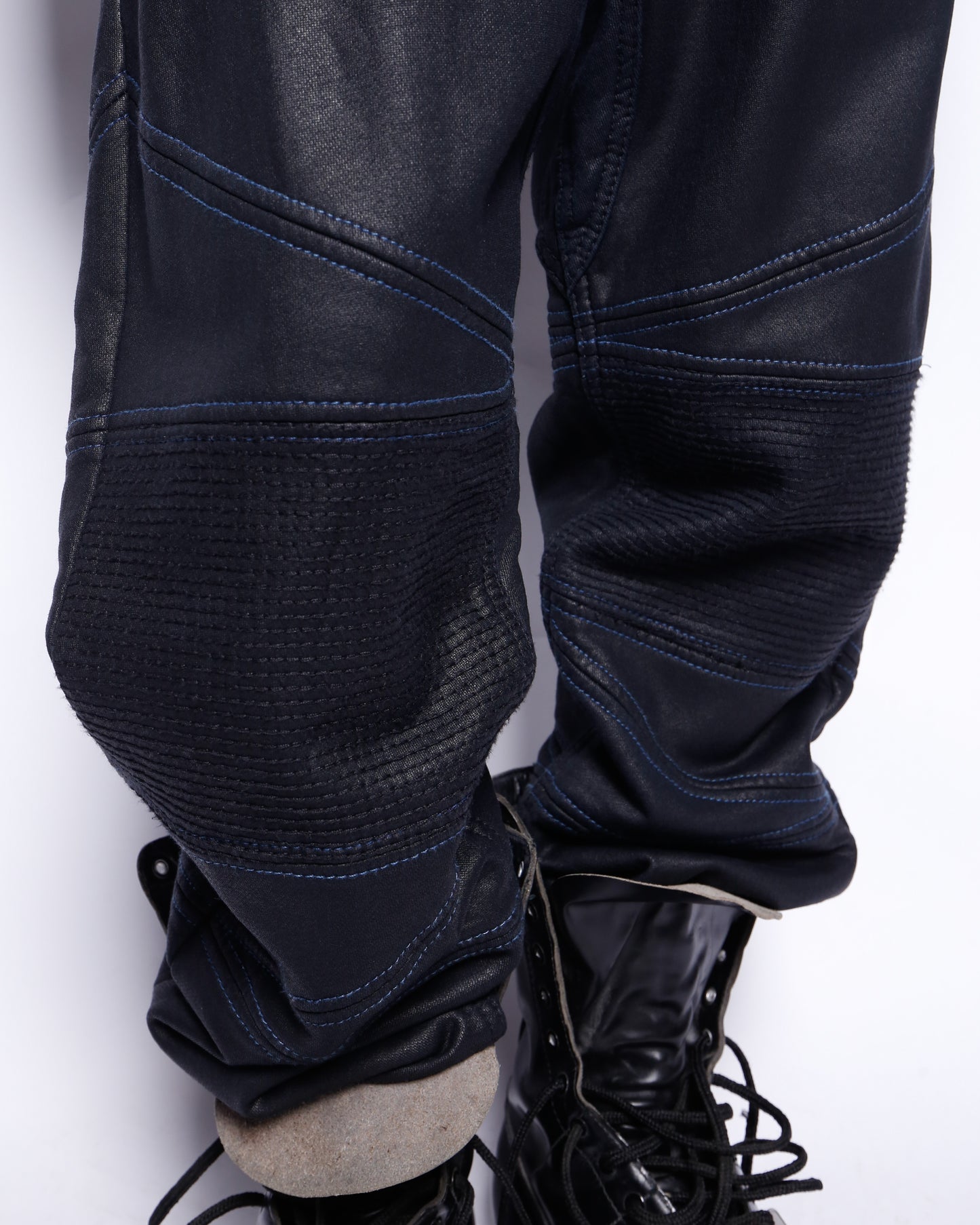 vintage 00's true religion coating motorcycle sweat pants