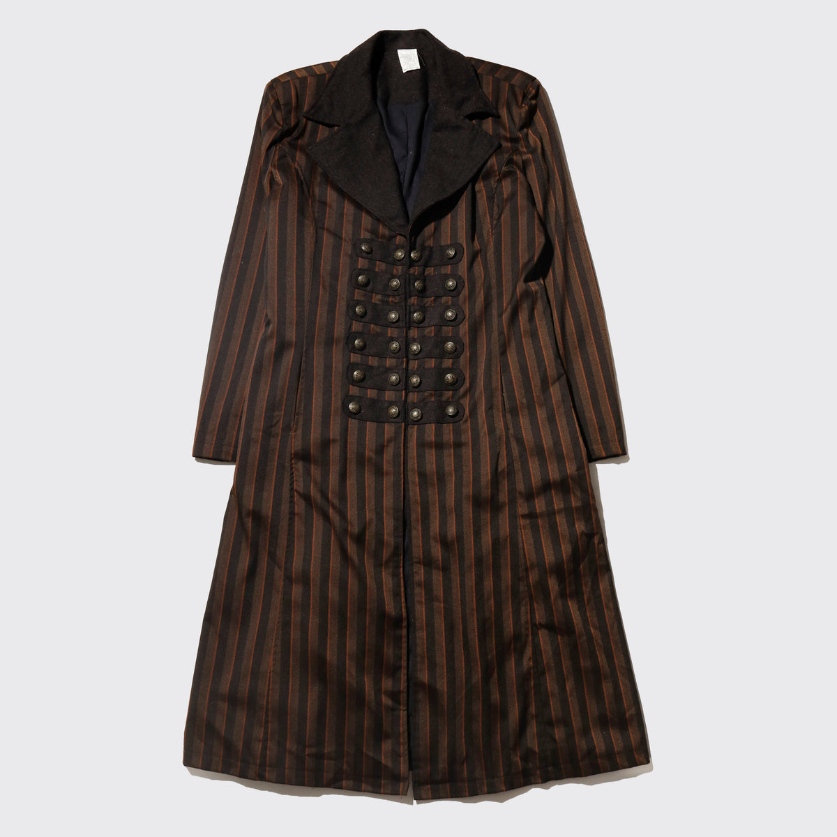 vintage stripe hussar long coat