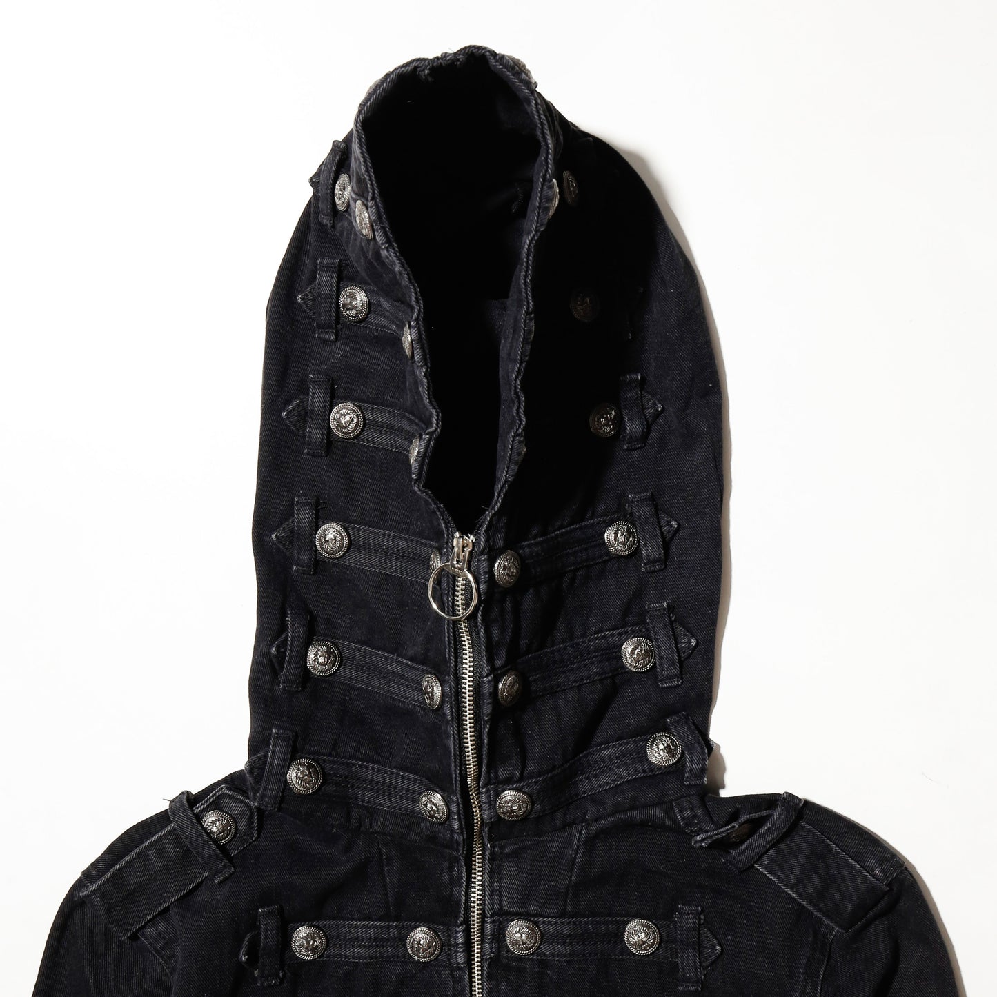 *one-off hooded napoleon jacket