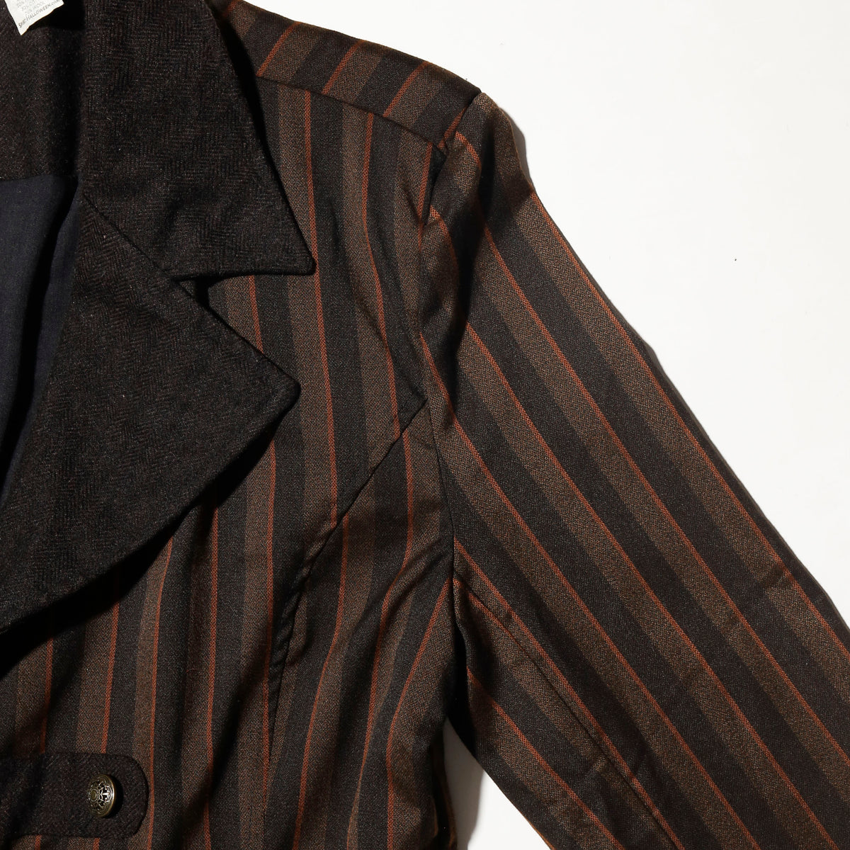 vintage stripe hussar long coat