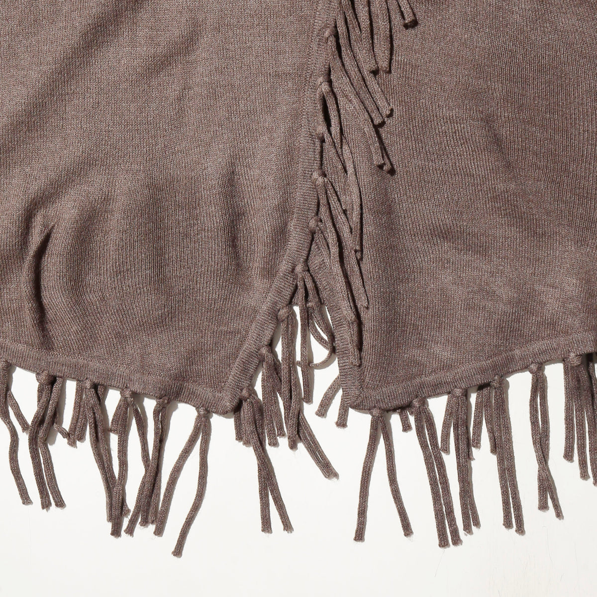 vintage cowl neck fringe wrap pullover