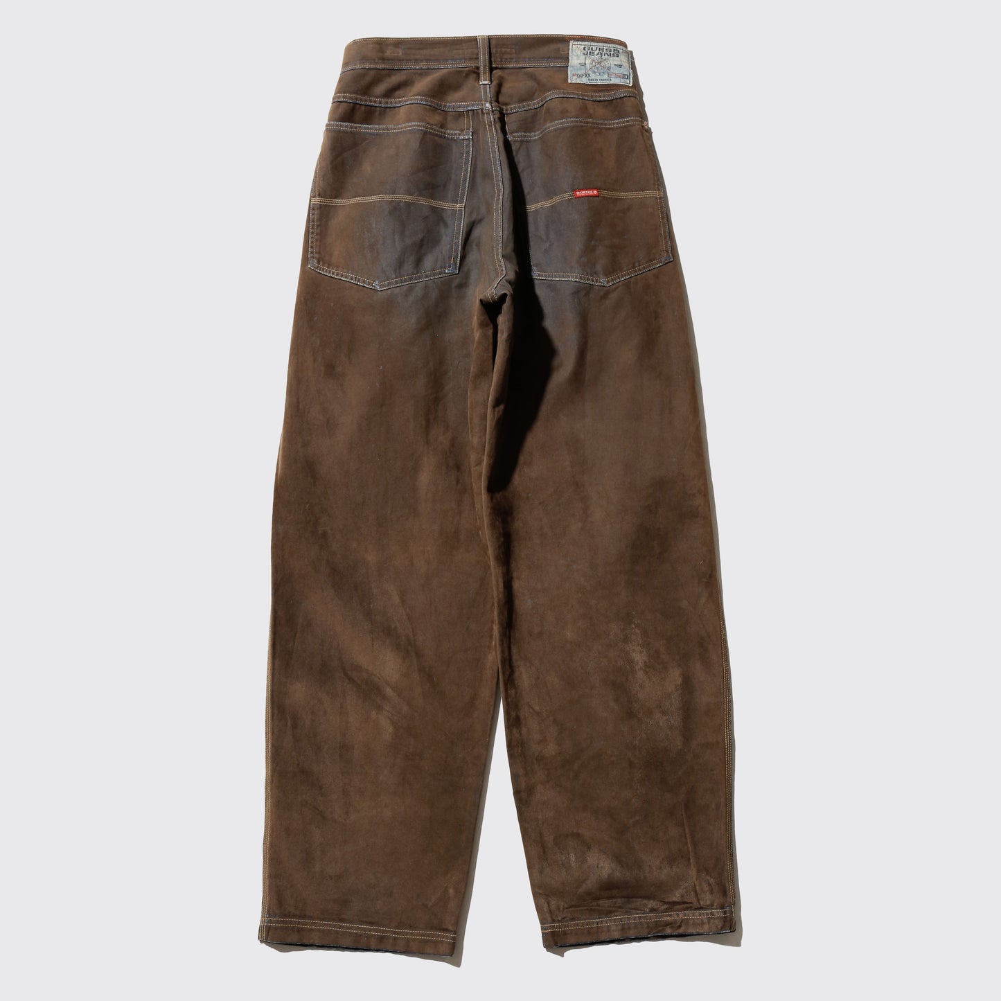 vintage guess premium faded flocky wide trousers
