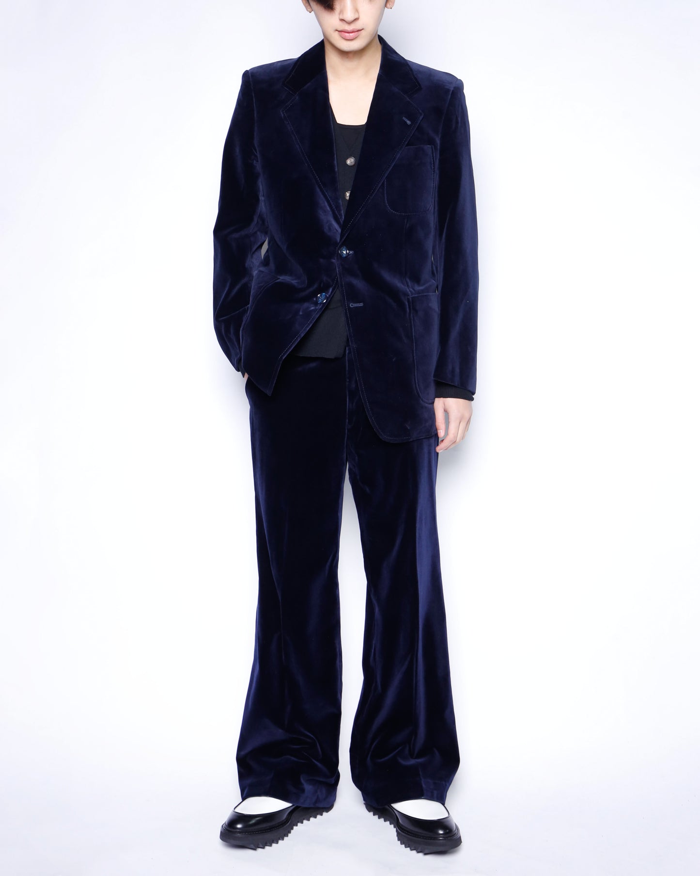 vintage 70's velvet single flare set up