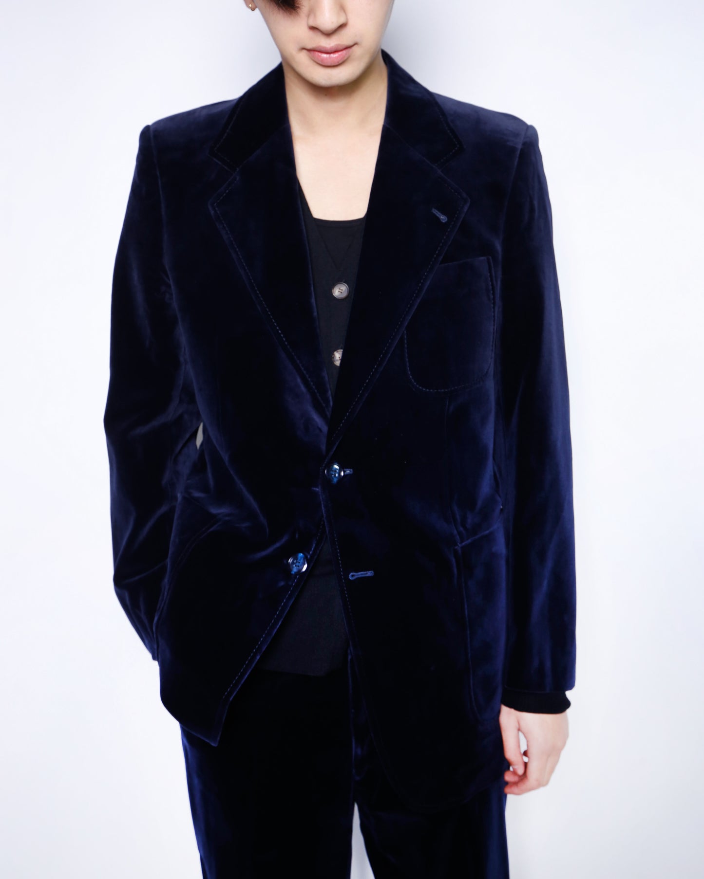 vintage 70's velvet single flare set up