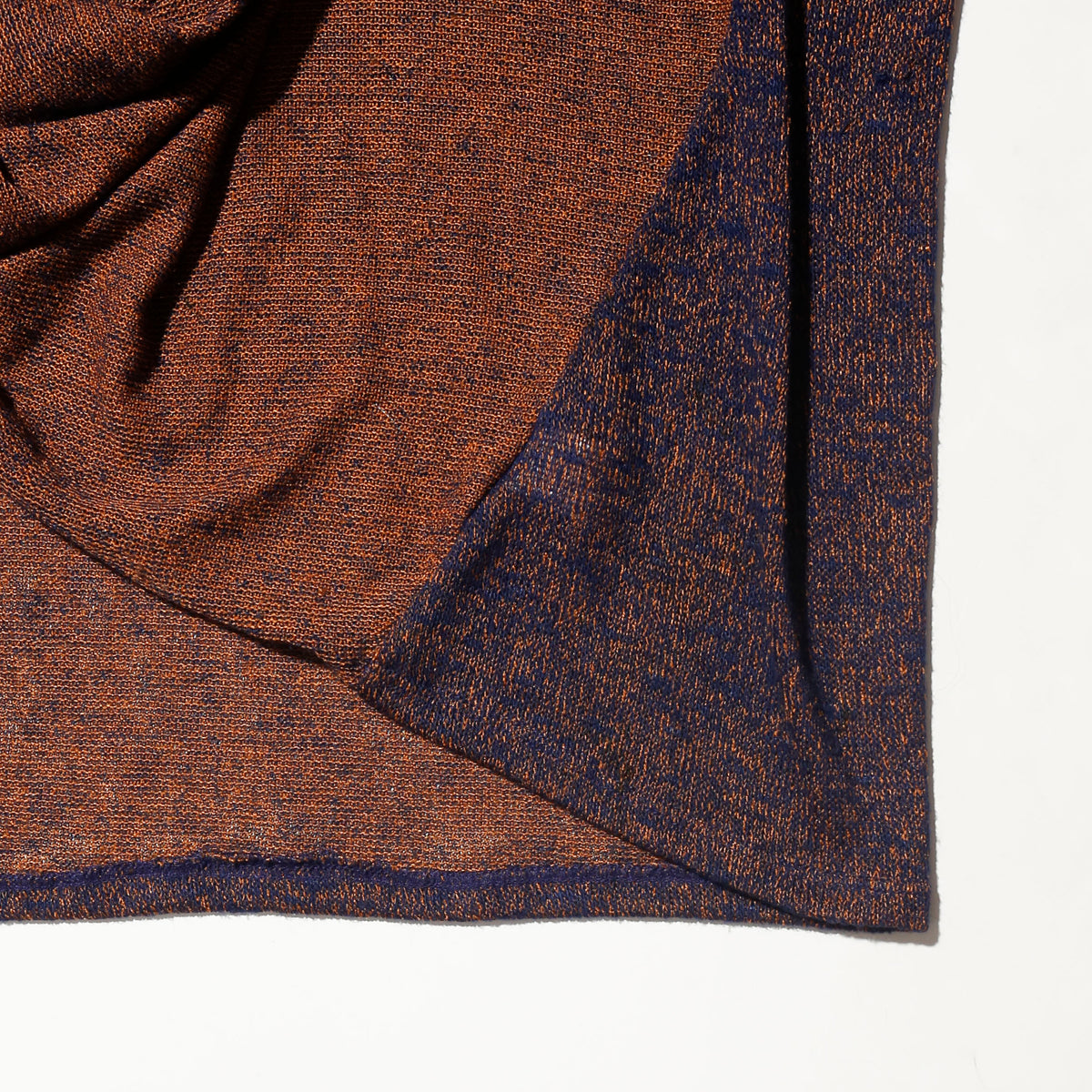 vintage contrast twist drape knit pullover