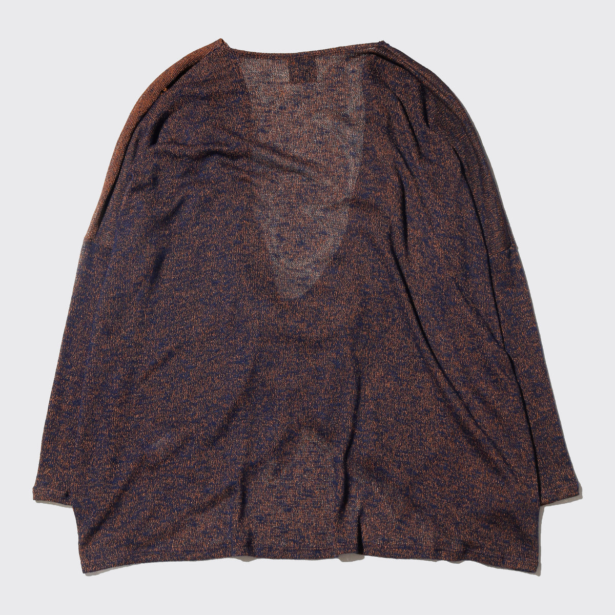 vintage contrast twist drape knit pullover