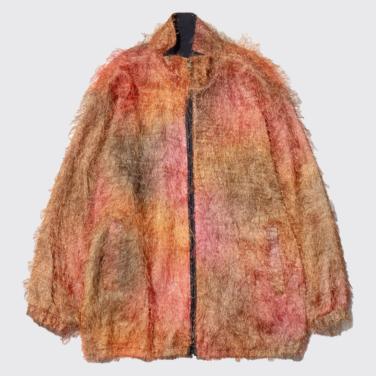 vintage melange shaggy jacket