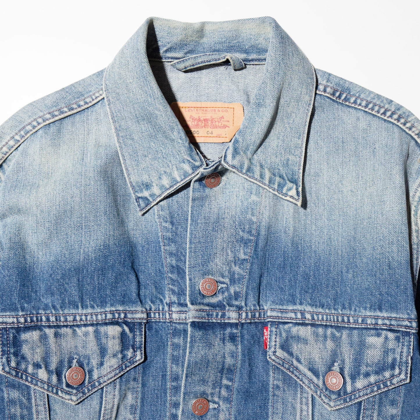 vintage levi's fade trucker jacket