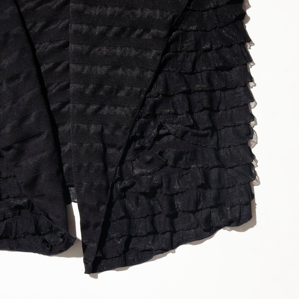 vintage ruffle sheer cardigan