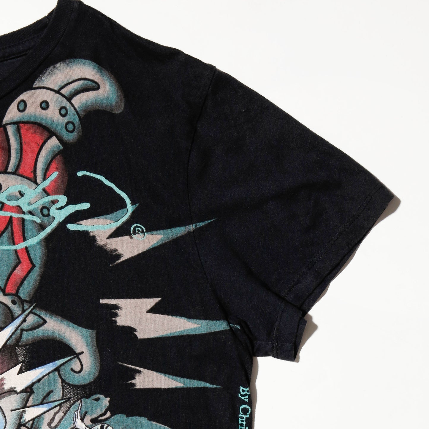 vintage ed hardy skull tatoo t-shirt