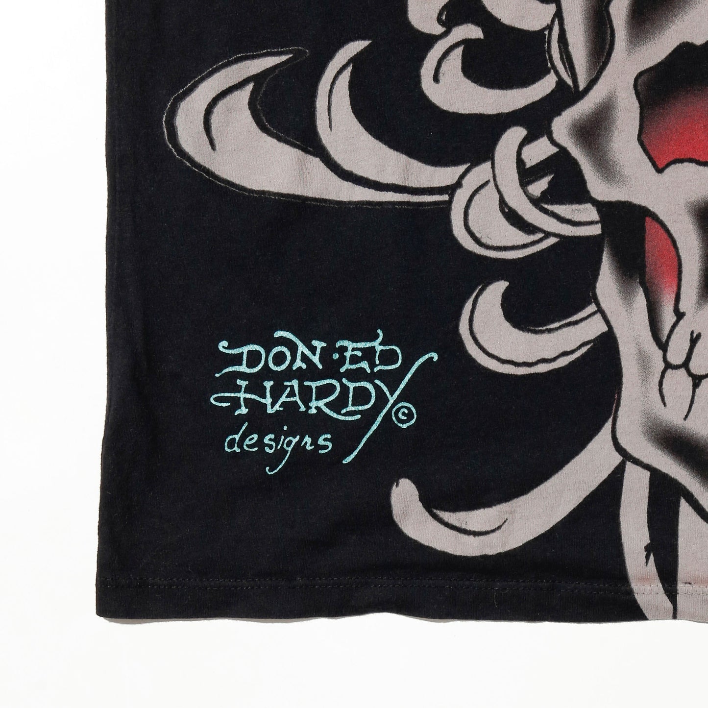 vintage ed hardy skull tatoo t-shirt