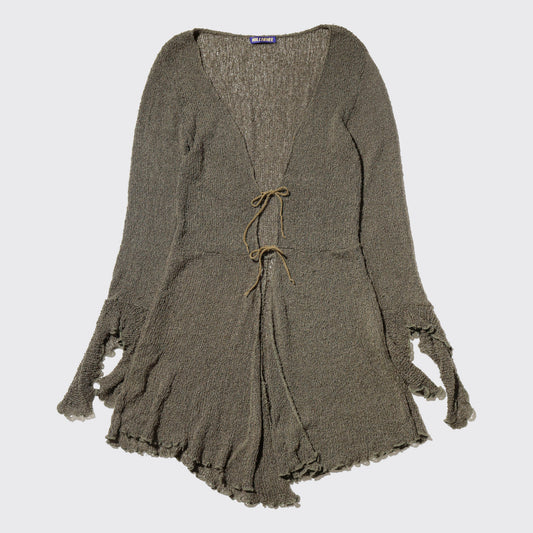 vintage boho slab knit bolero