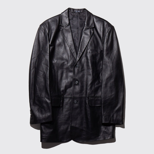 vintage 3b leather tailored jacket