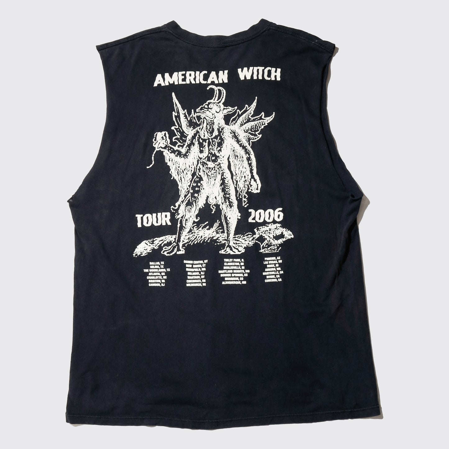vintage 2006's Rob Zombie "american witch" tour muscle n/s t-shirt