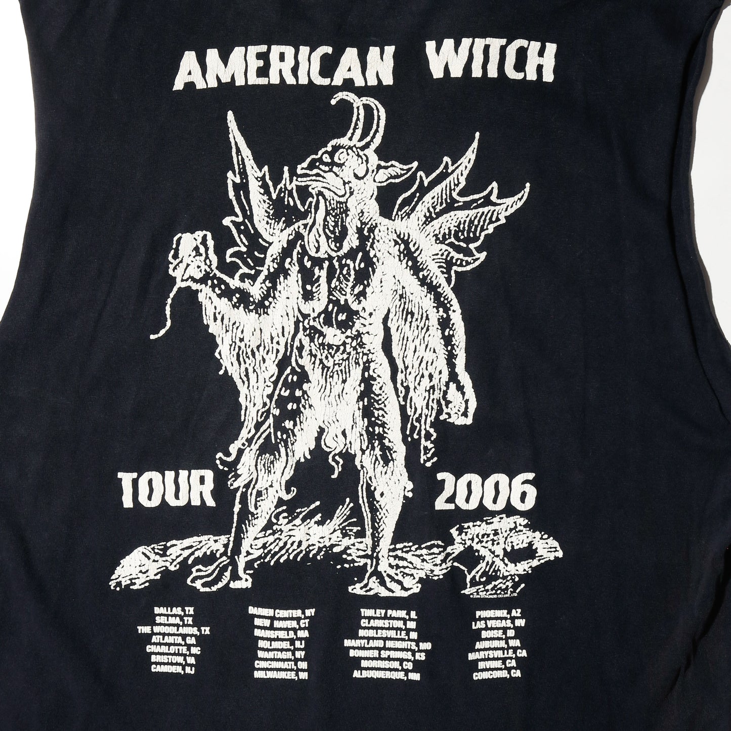 vintage 2006's Rob Zombie "american witch" tour muscle n/s t-shirt