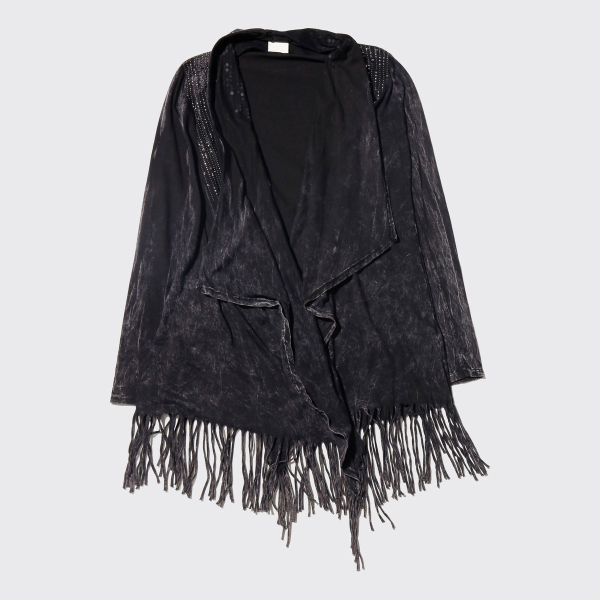 vintage distressed galaxy drape cardigan