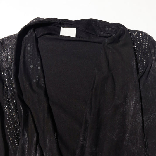 vintage distressed galaxy drape cardigan