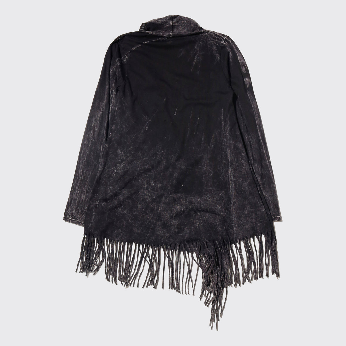 vintage distressed galaxy drape cardigan