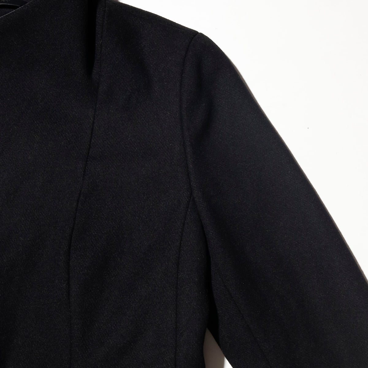 vintage donna karan wrap long wool coat