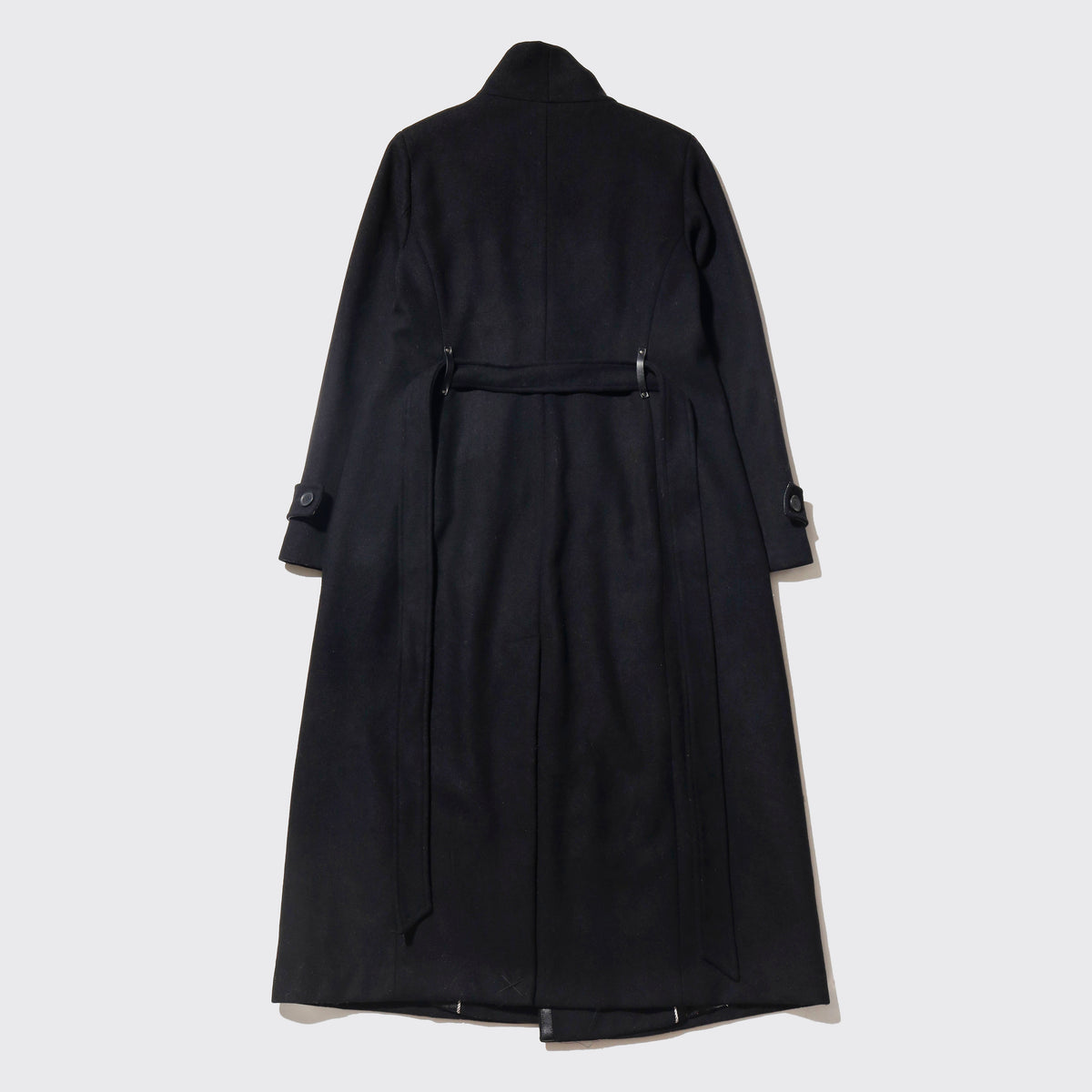 vintage donna karan wrap long wool coat