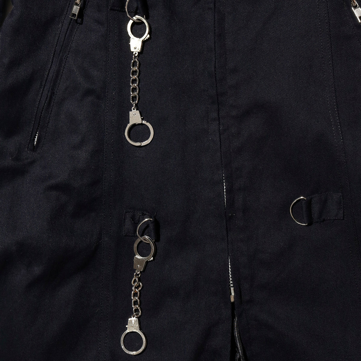 vintage gothic hand cuffs bondage coat