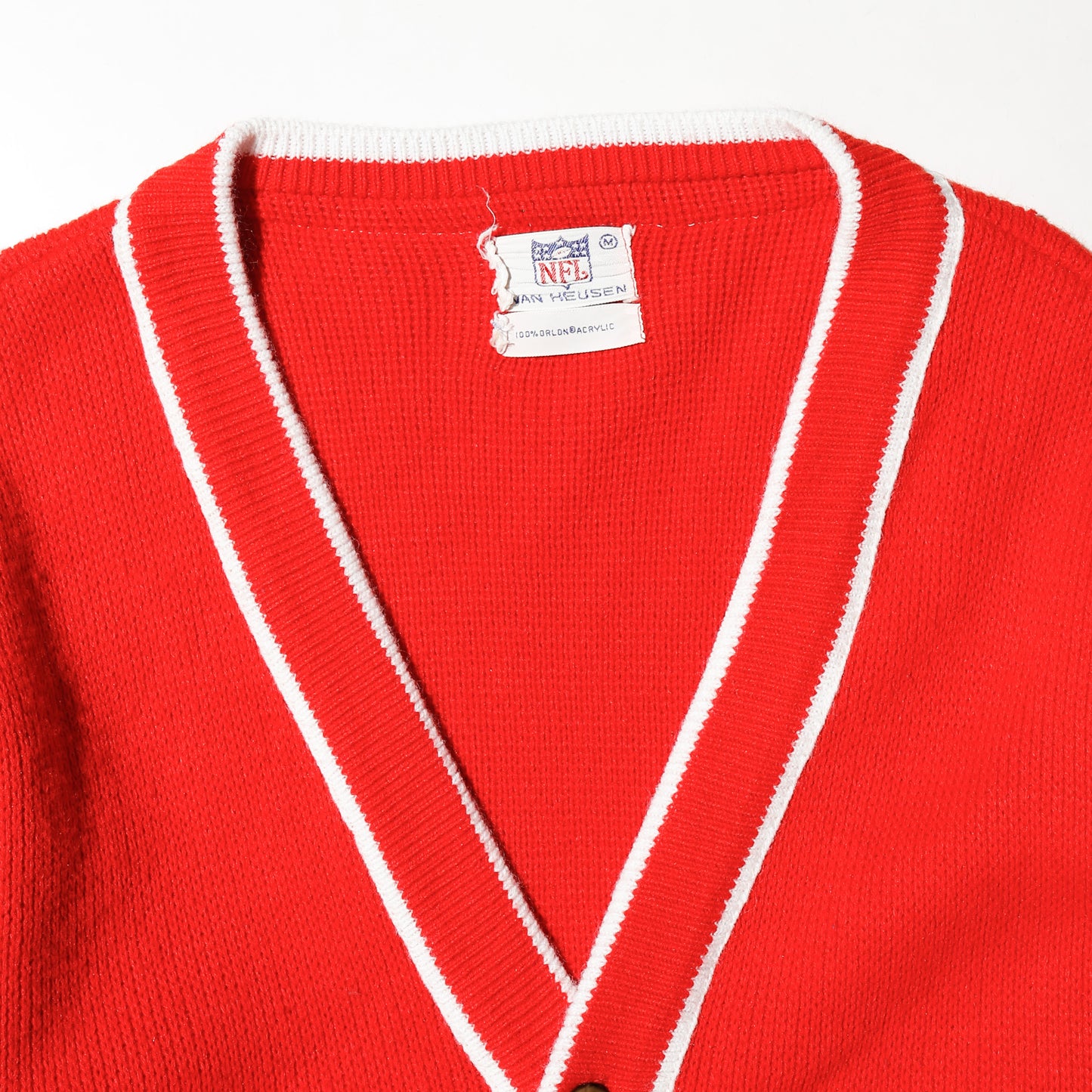 vintage 70's nfl f*ck varsity cardigan