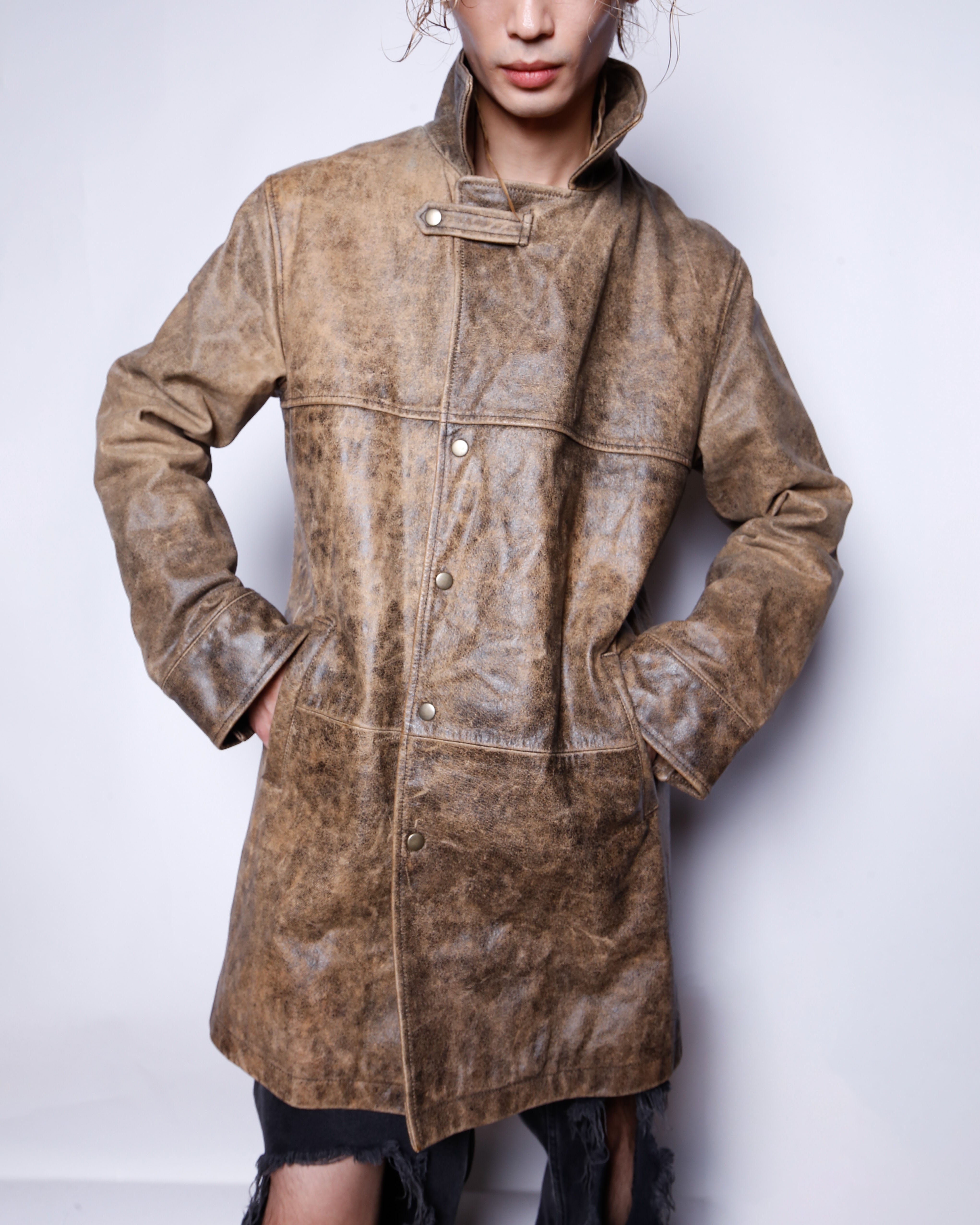 ジャケット・アウター noill vintage long leather trench coat ジャケット・アウター noill vintage long leather trench coat