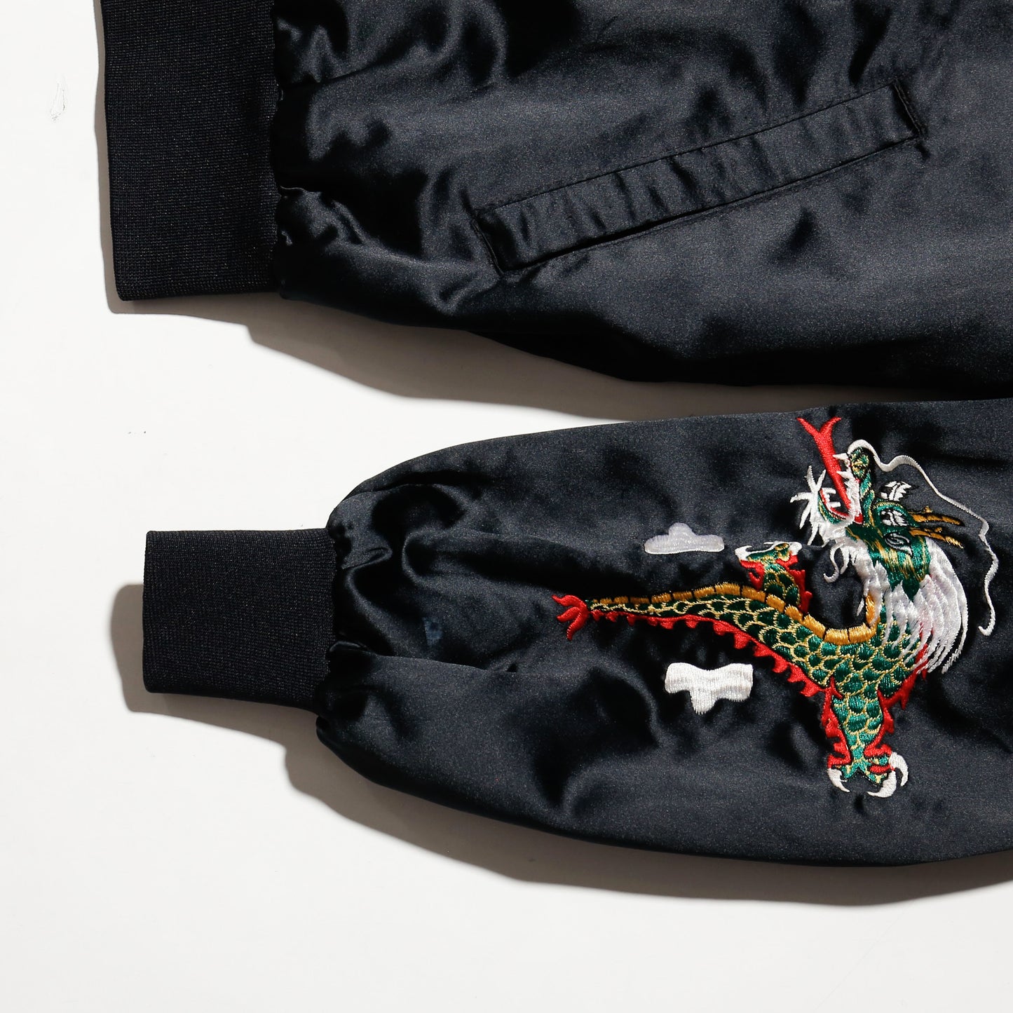 vintage korea souvenir satin jacket "pop"
