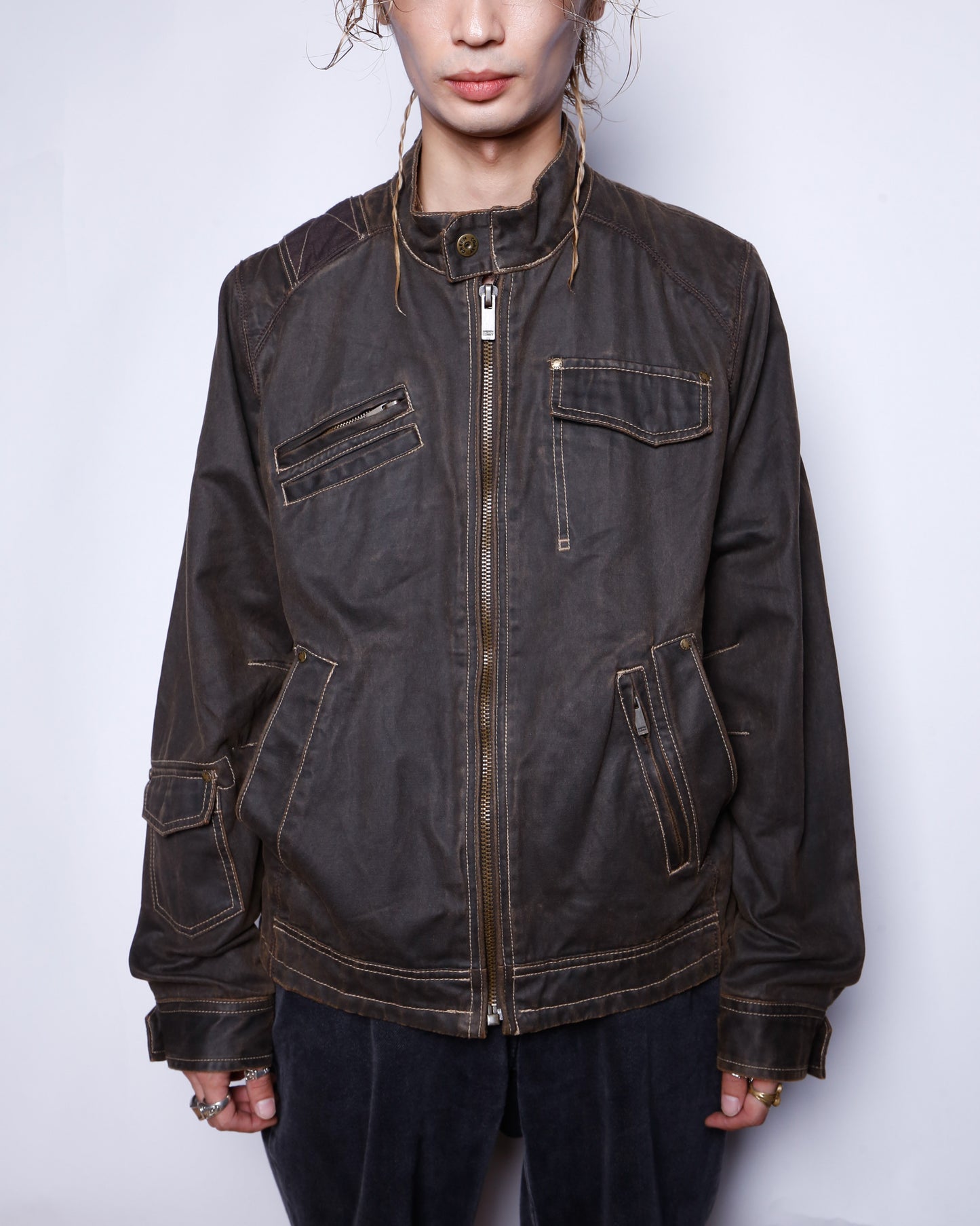 vintage coating ridding jacket