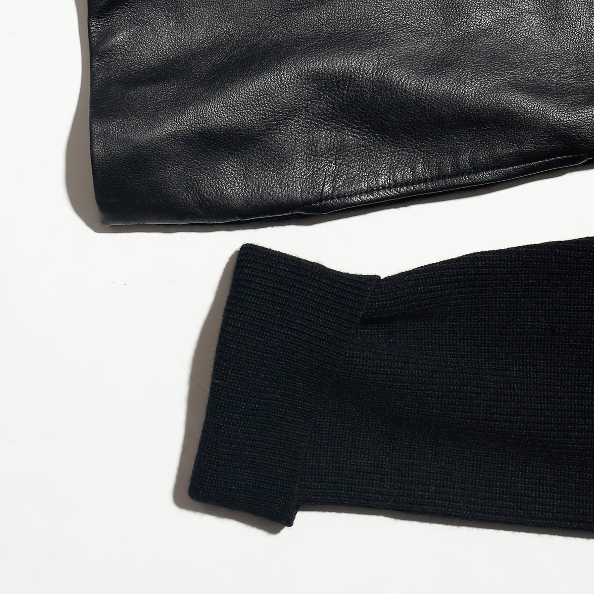vintage leather combi drivers jacket