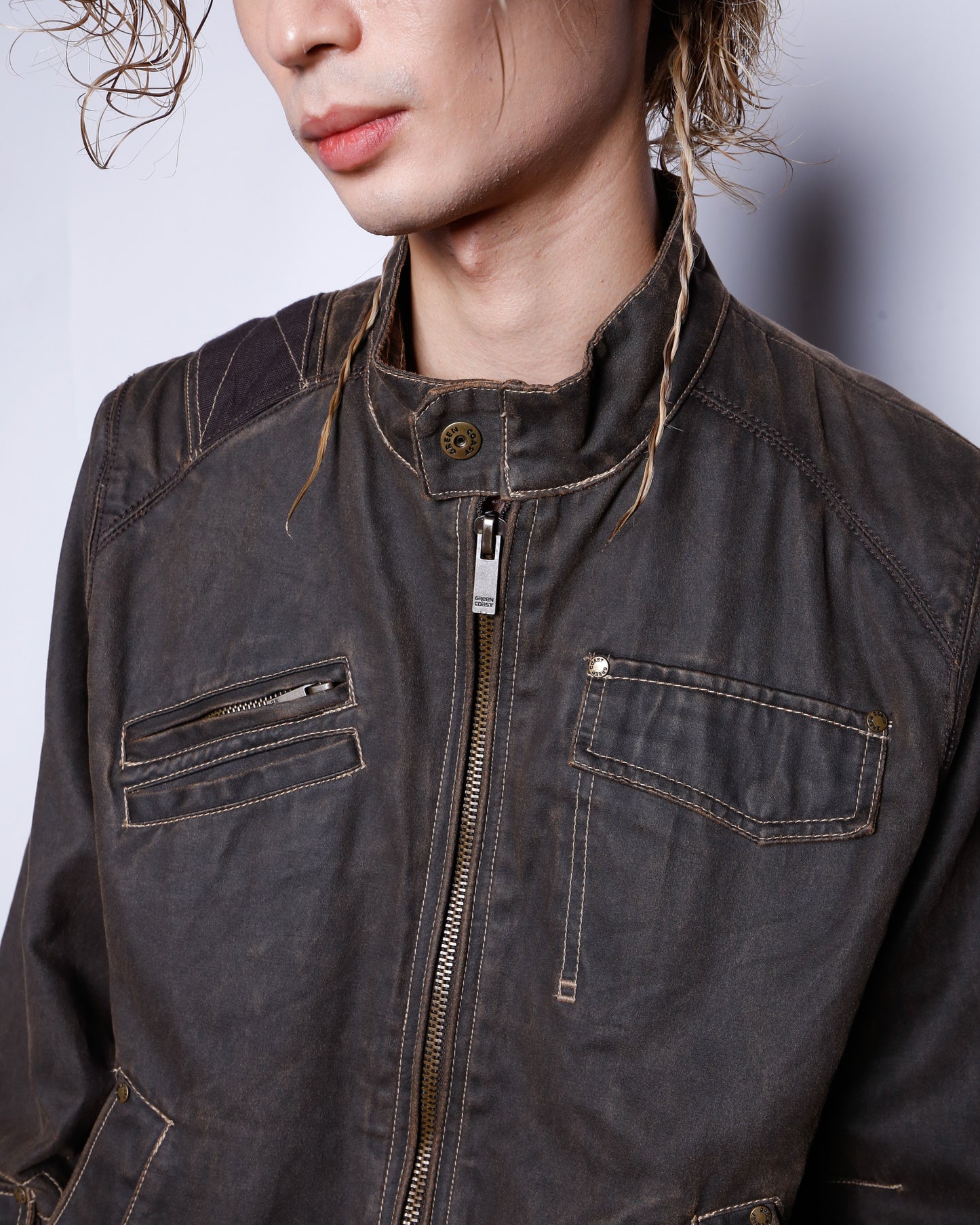 vintage coating ridding jacket