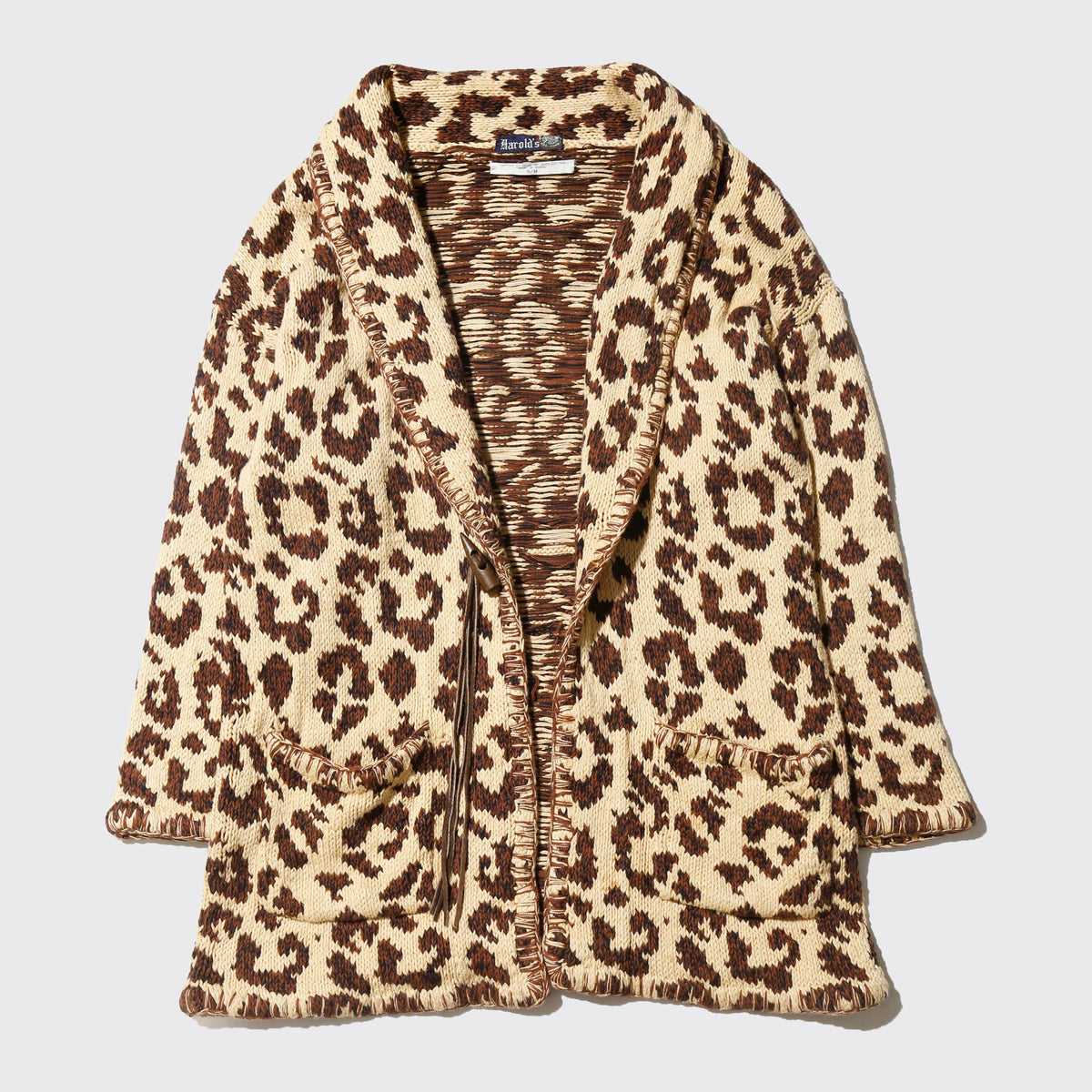 vintage harold's animal folklore knit gown